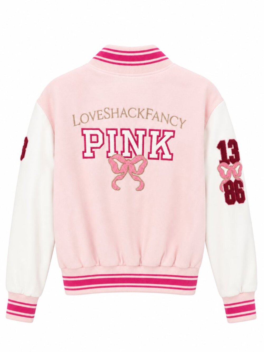 NEW LoveShackFancy x Victoria's Secret PINK Varsity Letterman Jacket | Small - Picture 4 of 4